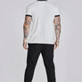 SikSilk - Ribbed Ringer T-Shirt - White